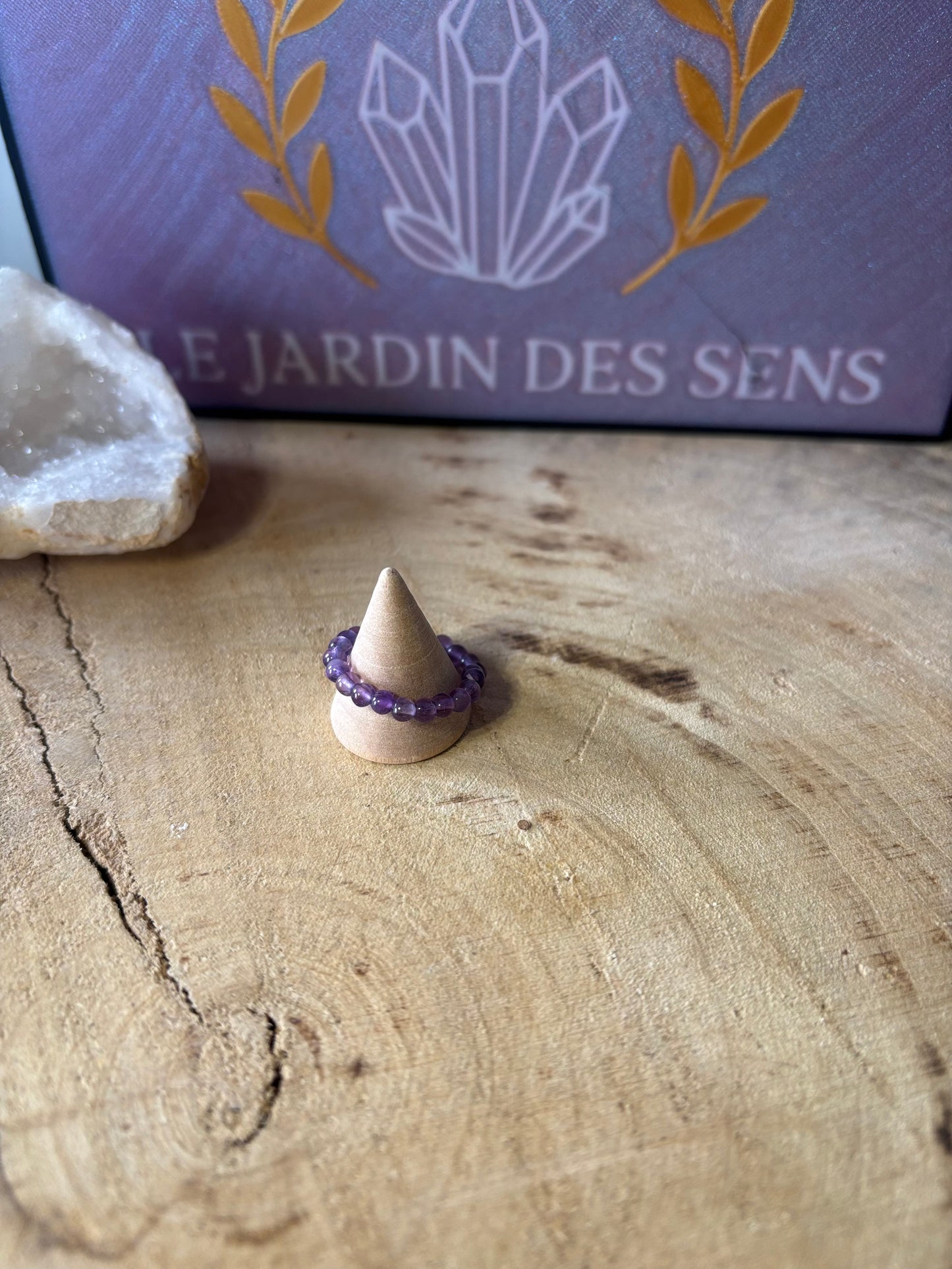 Bague en perles pierres naturelles ✨